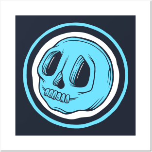 BluCranium Blue Skull Posters and Art